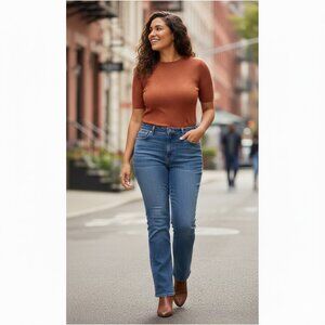 Levi's Jeans Women 32 Blue Classic 725 High-Rise Bootcut Stretch Denim Jeans